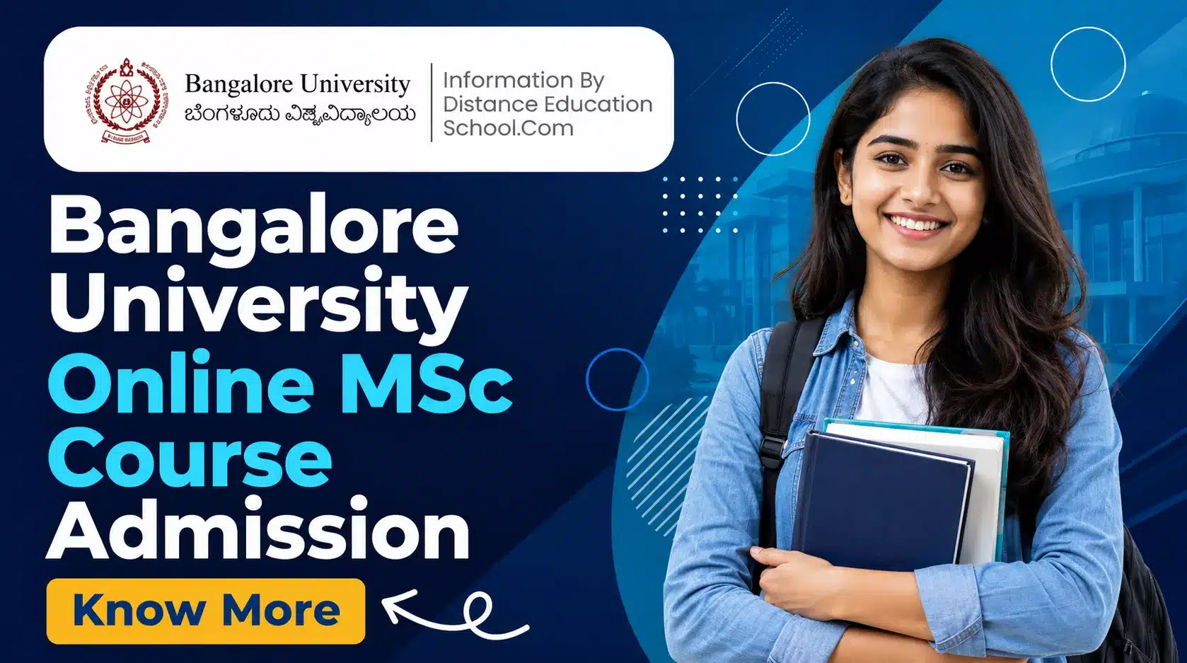 Bangalore University Online MSc Course Admission 2026